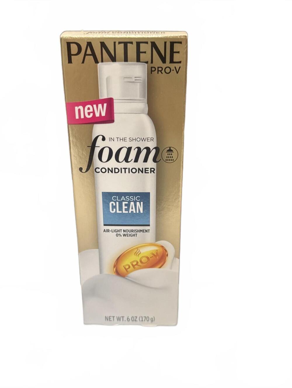 PANTENE PRO-V In The Shower Foam Conditioner Classic Clean FOR FINE HAIR 6oz